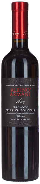 Сладкое вино Recioto della Valpolicella DOCG Albino Armani, 0.5 л