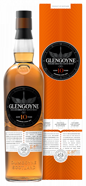 Glengoyne Highland Single Malt Scotch Whisky 10 y.o. (gift box), 0.7 л