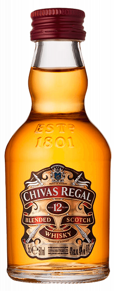 Chivas Regal 12 y.o. blended scotch whisky, 0.05 л