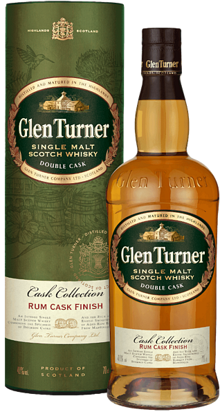 Glen Turner Rum Cask Finish Single Malt Scotch Whisky (gift box), 0.7л