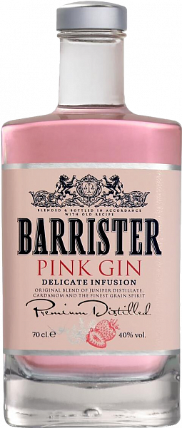 Джин Barrister Pink Gin, 0.7 л
