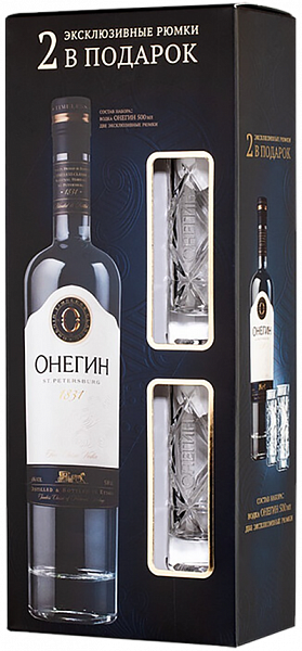 Onegin (gift box with 2 shots), 0.7 л