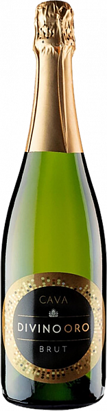 Испанское игристое вино Divino Oro Brut Cava DO Navarro Lopez, 0.75 л