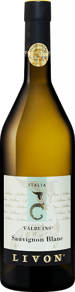 Вино Valbuins Sauvignon Blanc Collio DOC Livon, 0.75 л