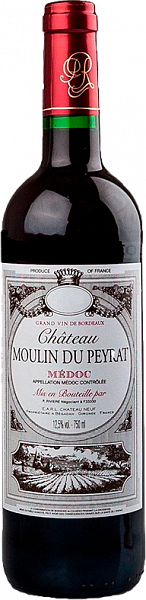 Вино Chateau Moulin du Peyrat Medoc AOC, 0.75 л