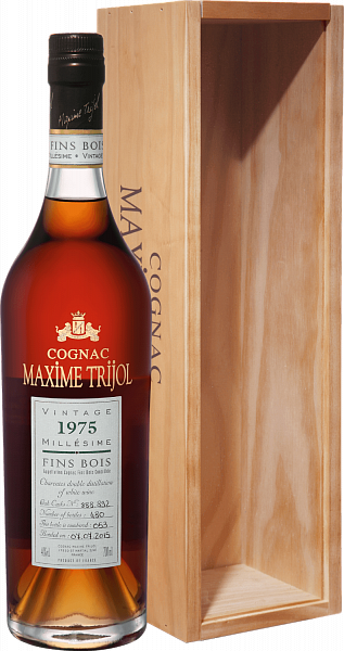 Maxime Trijol Cognac Fins Bois 1975 (gift box), 0.7 л
