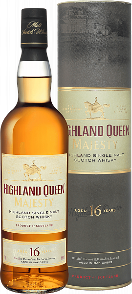 Highland Queen Majesty Single Malt Scotch Whisky 16 y.o. (gift box), 0.7 л