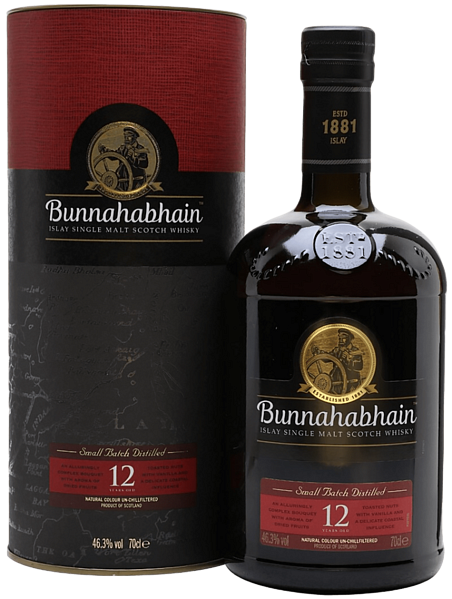 Bunnahabhain Islay Single Malt Scotch Whisky 12 y.o. (gift box), 0.7л