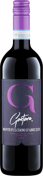 Вино Gaetano Montepulciano d'Abruzzo DOC, 0.75 л
