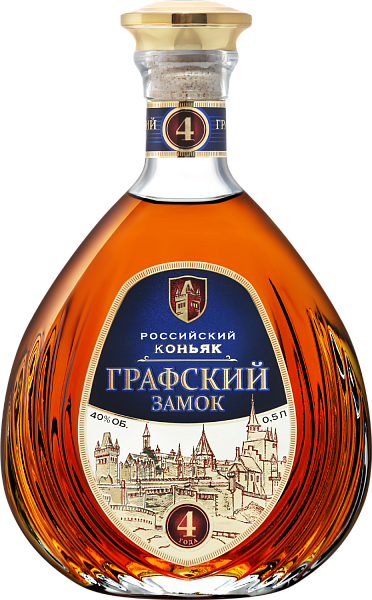 Коньяк Grafskiy Zamok 4 Y.O., 0.5 л