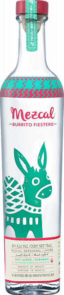 Burrito Fiestero Mezcal Joven Cenizo, 0.7 л