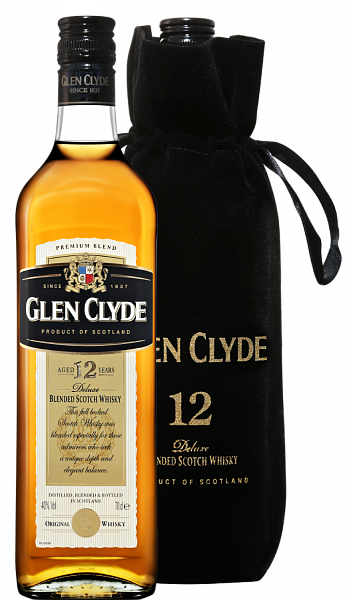 Glen Clyde Blended Scotch Whisky 12 y.o. (gift bag), 0.7 л
