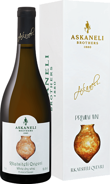 Вино Rkatsiteli Qvevri Askaneli  (gift box), 0.75 л
