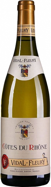 Вино Cotes du Rhone AOC Blanc Vidal-Fleury, 0.375 л
