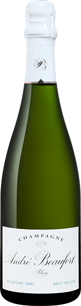 Французское шампанское Andre Beaufort Polisy Millesime Brut Nature Champagne AOC, 0.75 л