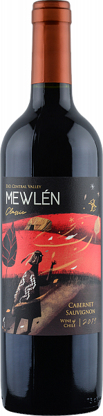 Вино Mewlen Classic Cabernet Sauvignon Central Valley DO, 0.75 л