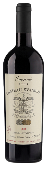 Вино Chateau Svanidze Saperavi Qvevri, 0.75 л