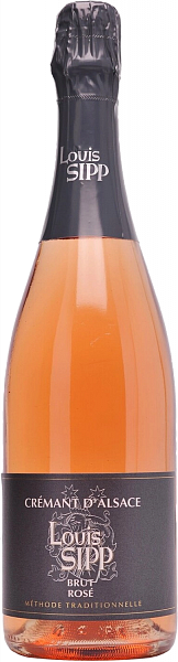 Игристое вино Cremant d'Alsace AOC Rose Brut Louis Sipp, 0.75 л