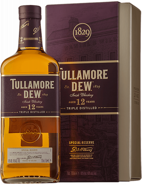 Tullamore Dew Irish Whiskey 12 y.o. (gift box), 0.7 л