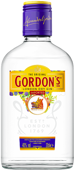 Gordon's London Dry Gin, 0.2 л