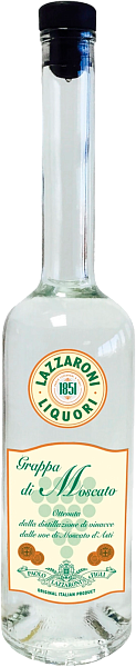Граппа Lazzaroni Grappa di Moscato, 0.5 л в Воронеже