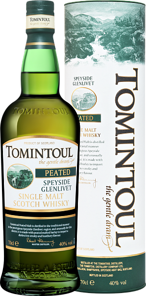 Tomintoul Speyside Glenlivet Peatet Single Malt Scotch Whisky (gift box), 0.7 л