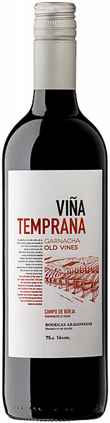 Вино Vina Temprana Old Vines Garnacha Campo de Borja DO Bodegas Aragonesas, 0.75 л