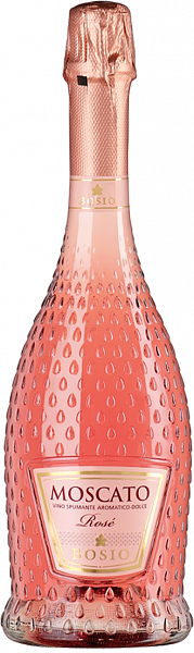 Сладкое игристое вино Moscato Spumante Rose Bosio, 0.75 л