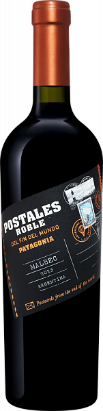 Полусухое вино Postales Roble Malbec Patagonia IG Bodega del Fin Del Mundo, 0.75 л