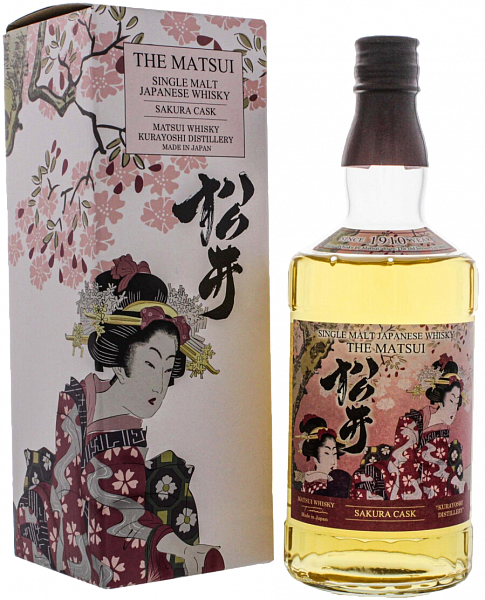 Виски The Matsui Sakura Cask Single Malt Japanese Whisky (gift box), 0.7 л