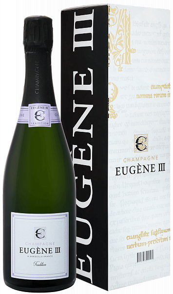 Eugene III Tradition Brut Champagne АOC Coopérative Vinicole de la Région de Baroville (gift box), 0.75 л