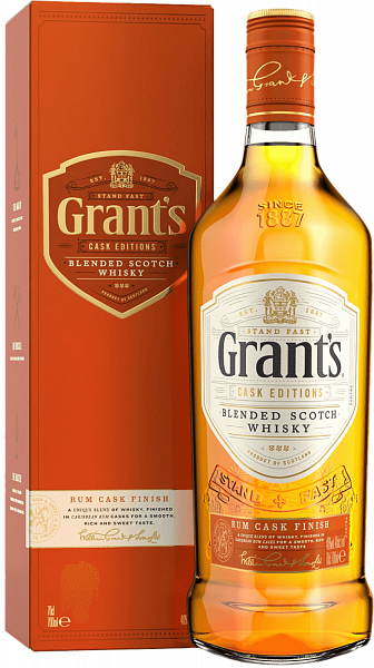 Grant's Rum Cask Finish Blended Scotch Whisky (gift box), 0.7 л