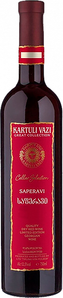 Грузинское вино Kartuli Vazi Great Collection Saperavi, 0.75 л