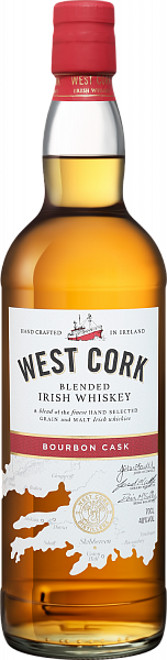 West Cork Bourbon Cask Blended Irish Whiskey, 0.7 л