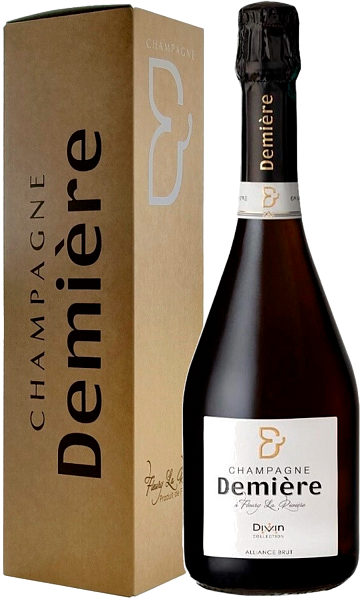 Шампанское Demiere Divin Alliance Brut Champagne AOC (gift box), 0.75 л