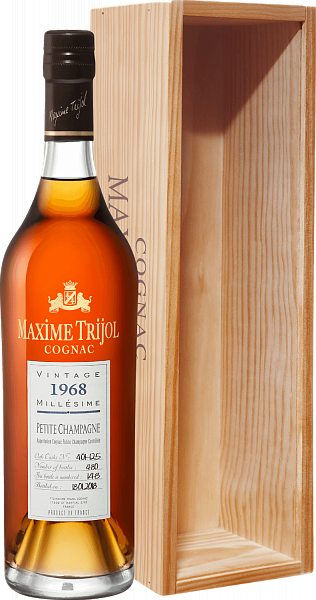Коньяк Maxime Trijol Cognac Petite Champagne 1968 (gift box), 0.7 л