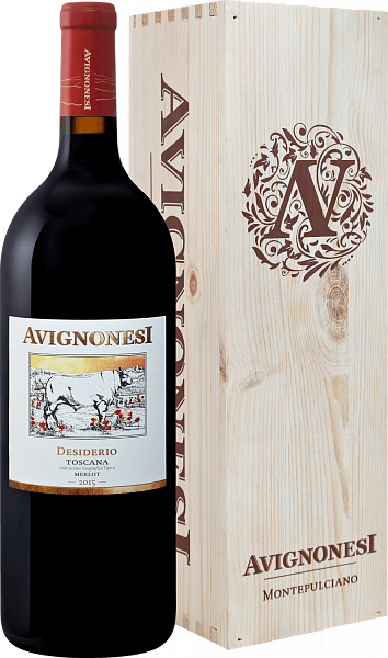 Вино Avignonesi Desiderio Toscana IGT (gift box), 1.5 л