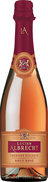 Игристое вино Cremant d'Alsace AOC Brut Rose Lucien Albrecht, 0.75 л