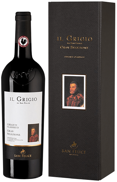 Вино Il Grigio Chianti Classico DOCG Gran Selezione Agricola San Felice (gift box), 0.75 л