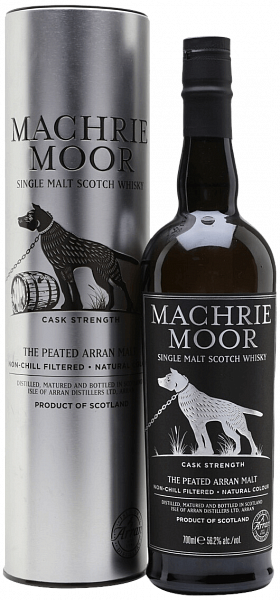 Виски Machrie Moor Cask Strength Single Malt Whisky (gift box), 0.7 л