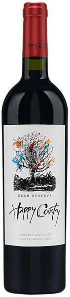 Вино Happy Country Cabernet Sauvignon Gran Reserva Central Valley DO Bodegas y Vinedos de Aguirre, 0.75 л