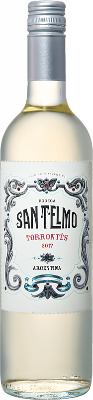 Вино белое полусухое San Telmo Torrontes Bodega San Telmo урожая 2021 года  0.75 л (Сан Тельмо Торронтес Бодега Сан Тельмо), купить в магазине в  Москве, код товара: 69157 - цена, отзывы