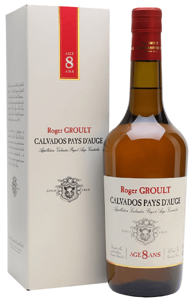 Кальвадос Calvados Pays D'Auge AOC 8 ans Roger Groult (gift box), 0.7 л