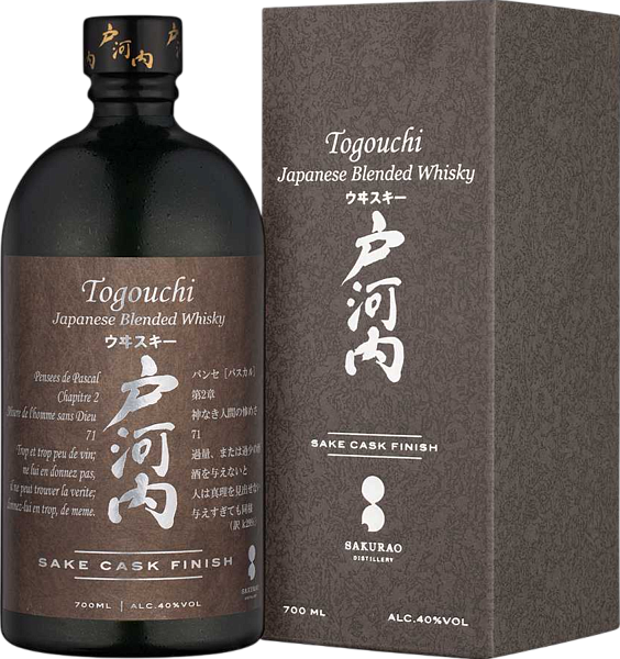 Виски Togouchi Sake Cask Finish Blended Japanese Whisky (gift box), 0.7 л