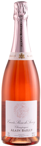 Шампанское Alain Bailly Cuvee Rose De Serzy Brut Champagne AOC, 0.75 л