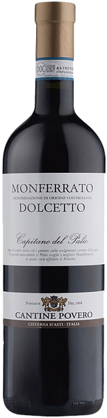 Вино Dolcetto Capitano del Palio Monferrato DOC Cantine Povero, 0.75 л