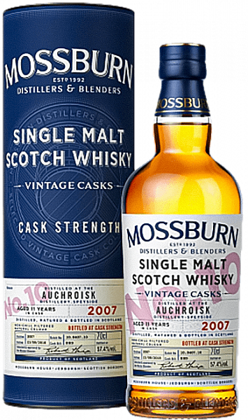 Виски Mossburn Vintage Casks No.10 Auchroisk Single Malt Scotch Whisky (gift box), 0.7 л