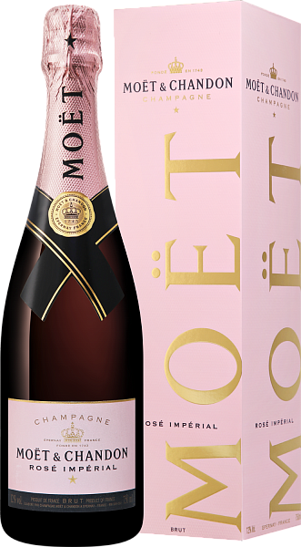 Шампанское Moet & Chandon Imperial Brut Rose Champagne AOC (gift box), 0.75 л в Нижнем Новгороде
