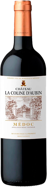 Вино Chateau La Coline d'Aubin Bordeaux AOC, 0.75 л