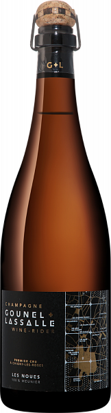 Французское шампанское Les Noues Premier Cru Chigny-les-Roses Champagne AOC Gounel Lassalle, 0.75 л